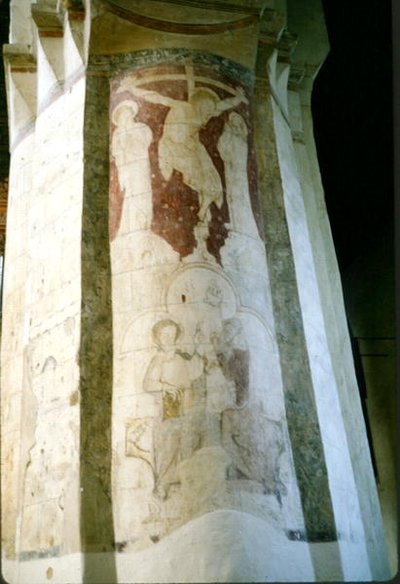 Crucifixion, from a nave pier, c.1220 by Walter of Colchester Walter of Colchester